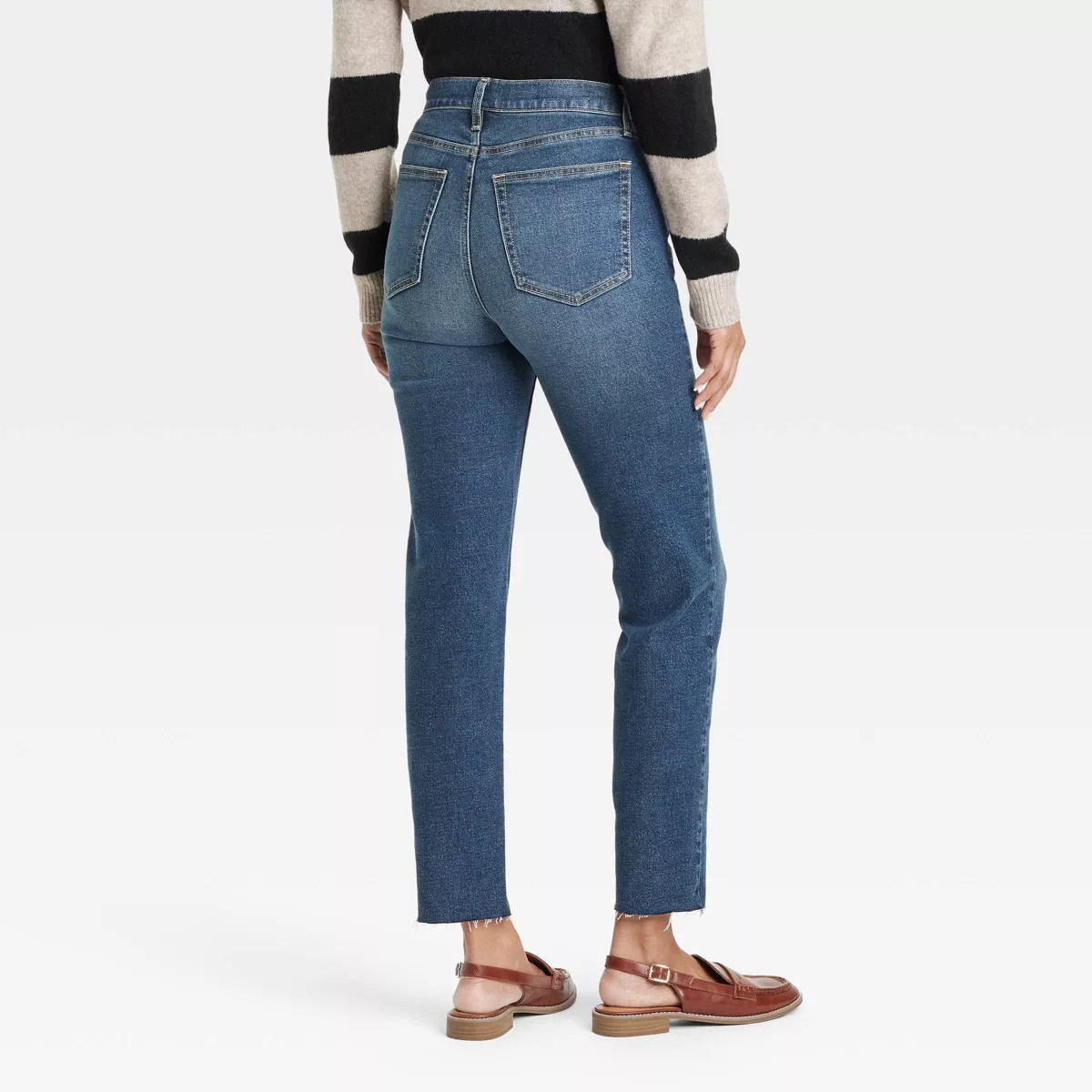 Women's Mid-Rise 80's Slim Fit Ankle Jeans - Universal Thread™ Medium Wash | Target