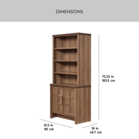 Better Homes & Gardens Mason Bookcase, Brown Oak Finish | Walmart (US)