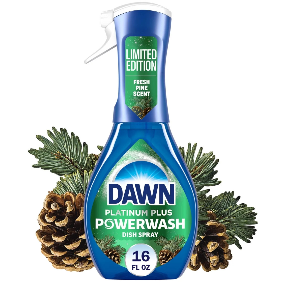 Dawn Powerwash Spray, Dish Soap, Fresh Pine, Christmas Tree Scent, 1 Starter Kit, 16 fl oz | Walmart (US)