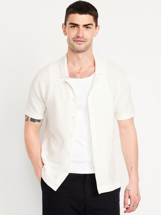 Short-Sleeve Camp Sweater | Old Navy (US)