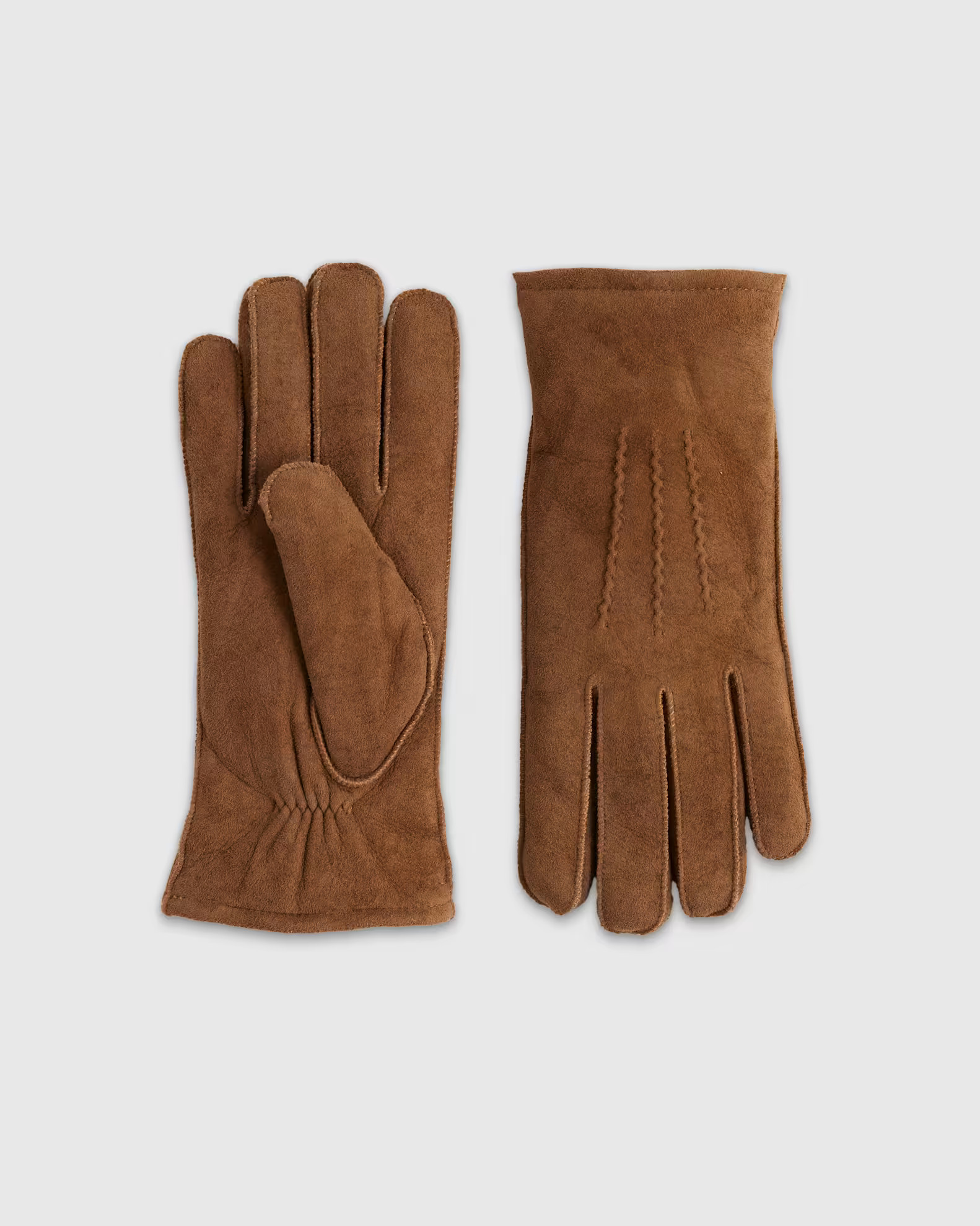 100% Australian Shearling Gloves in Pecan | Quince