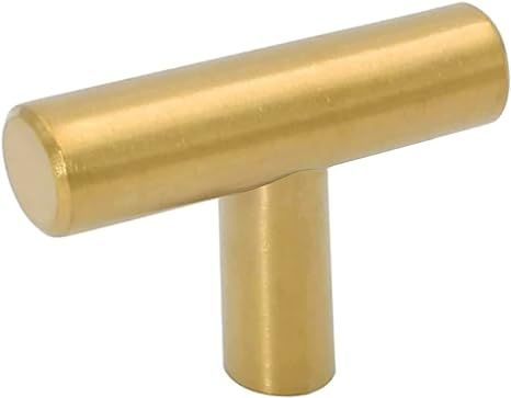 goldenwarm 10 Pack Gold Cabinet Knobs Brushed Brass Drawer Knobs Gold Dresser Hardware - LS201GD ... | Amazon (US)