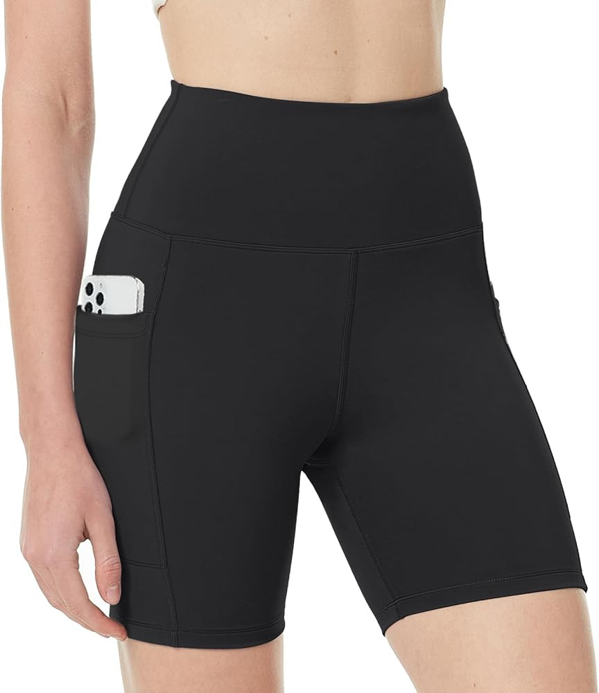 Yoga Shorts for Women with Pockets Biker Shorts High Waisted Tummy Control Gym Workout Athletic R... | Amazon (US)