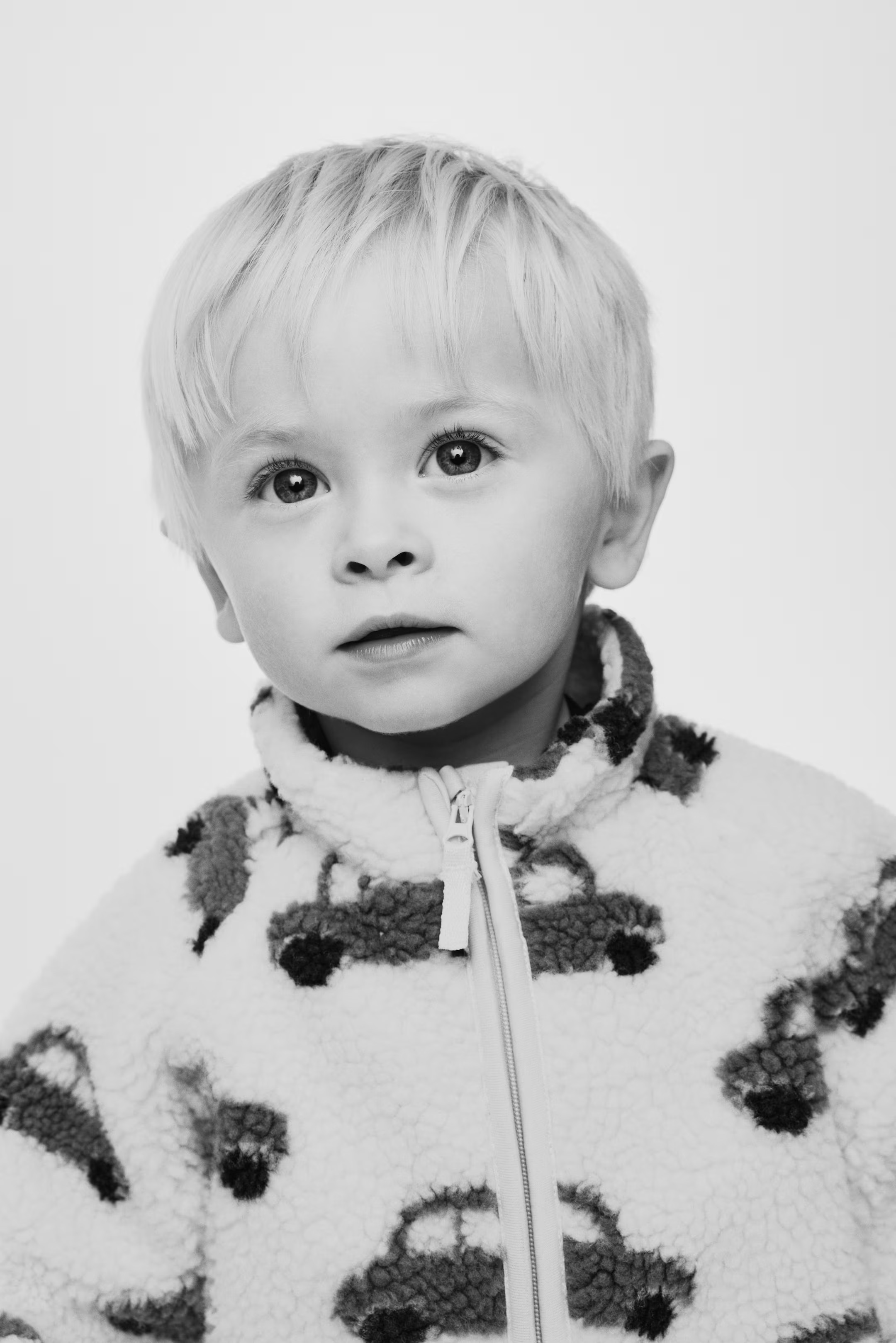 Printed Teddy Fleece Jacket | H&M (US + CA)