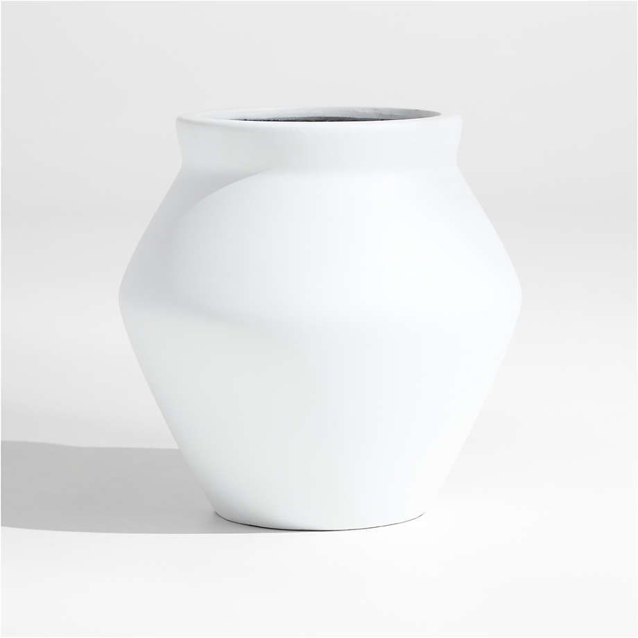 Wabi Small Sand Fiberstone Planter Pot by Leanne Ford + Reviews | Crate & Barrel | Crate & Barrel