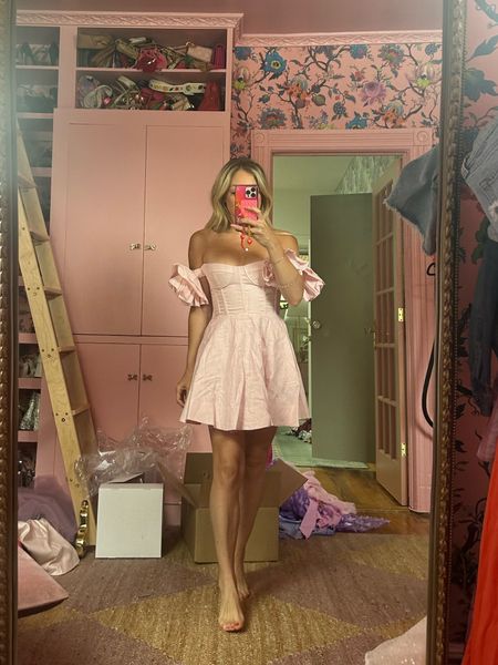 Revolve Eras Tour Try-on - Bardot Sigma Mini Dress in Soft Pink - wearing size 4

#LTKStyleTip #LTKParties #LTKFestival