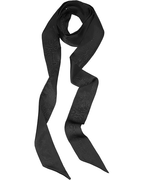 Stylish Pure Color Long Skinny Scarf, 78 Inch Satin Ribbon Chiffon Silk-like Material, Serves as ... | Amazon (UK)