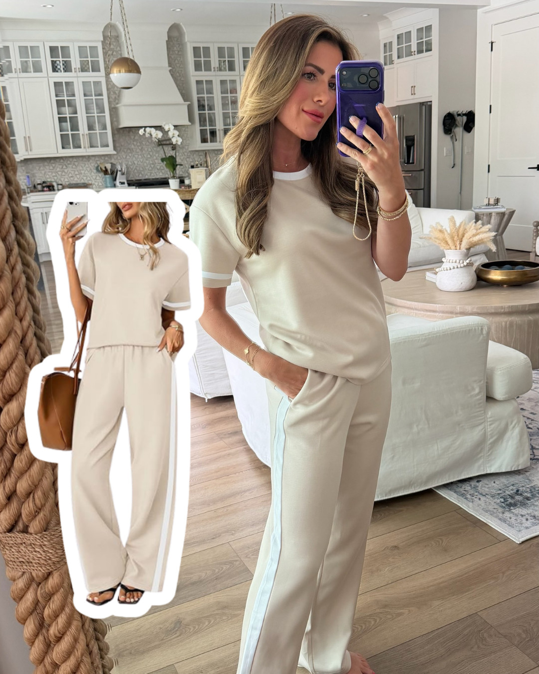 I'm loving this comfy loungewear set! loungewear, summer outfits, matching sets, comfy style, jess fay 

 #LTKootd #LTKmomlife #LTKPetite