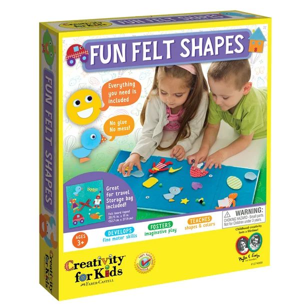 Creativity for Kids My First Fun Felt Shapes - Preschool Craft - Walmart.com | Walmart (US)