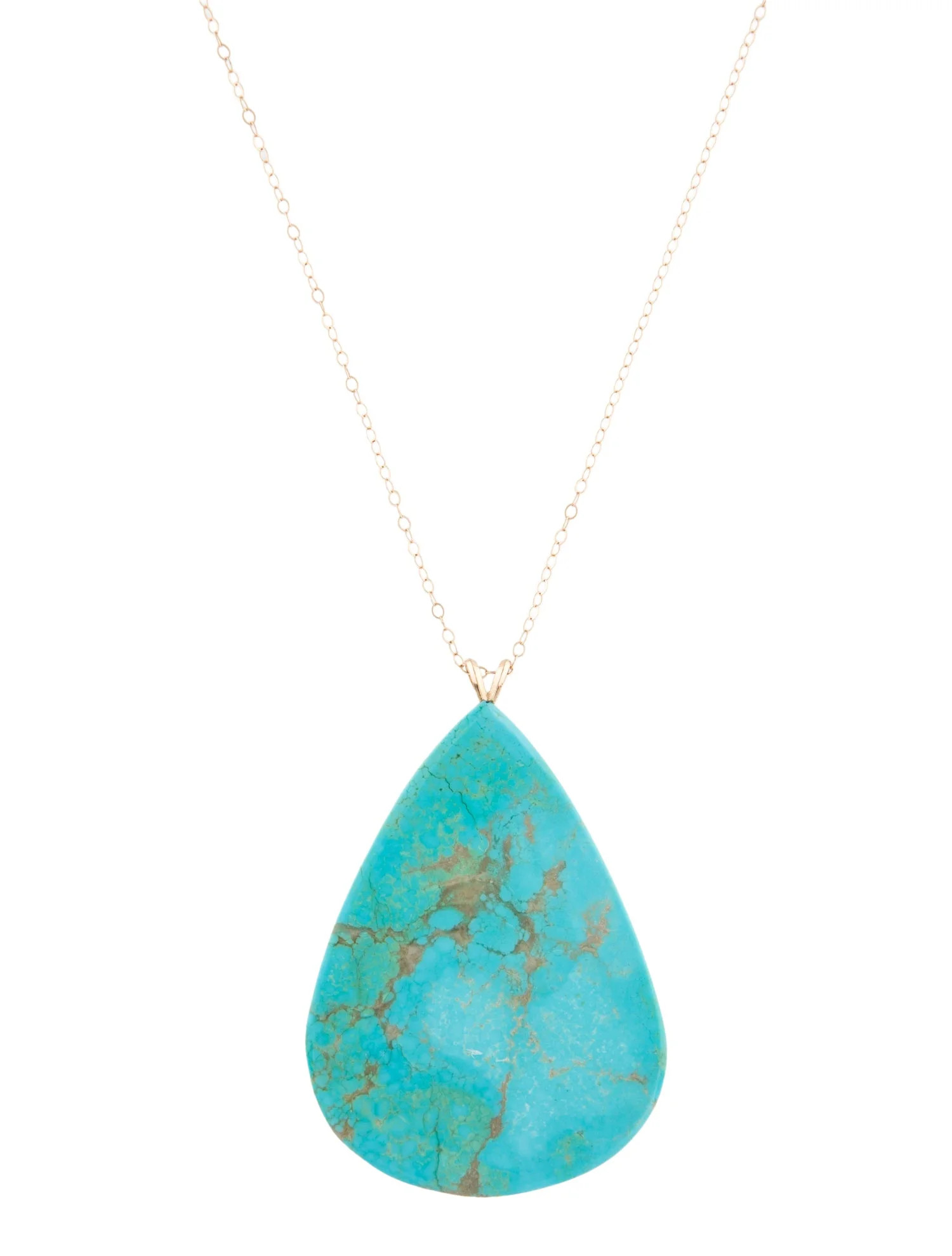 14K Turquoise Pendant Necklace | The RealReal