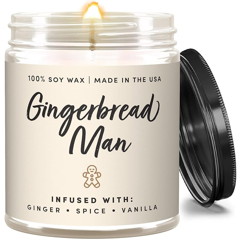 Christmas Candles Scented, Gingerbread Candle, Christmas Scented Candles, Winter Candle, Holiday ... | Amazon (US)