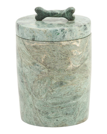 Marble Pet Treat Jar | Marshalls