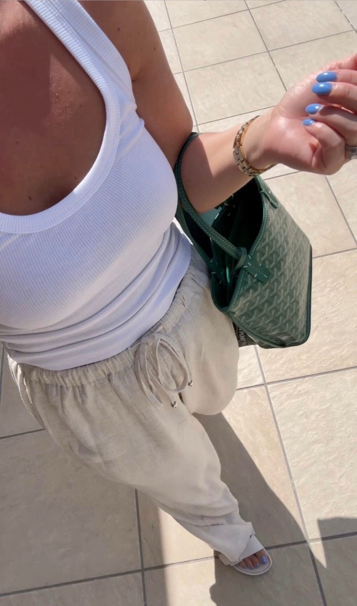 Vacation outfit! Linen pants with a simple white tank 🥥

#LTKootd #LTKTravel #LTKselfcare