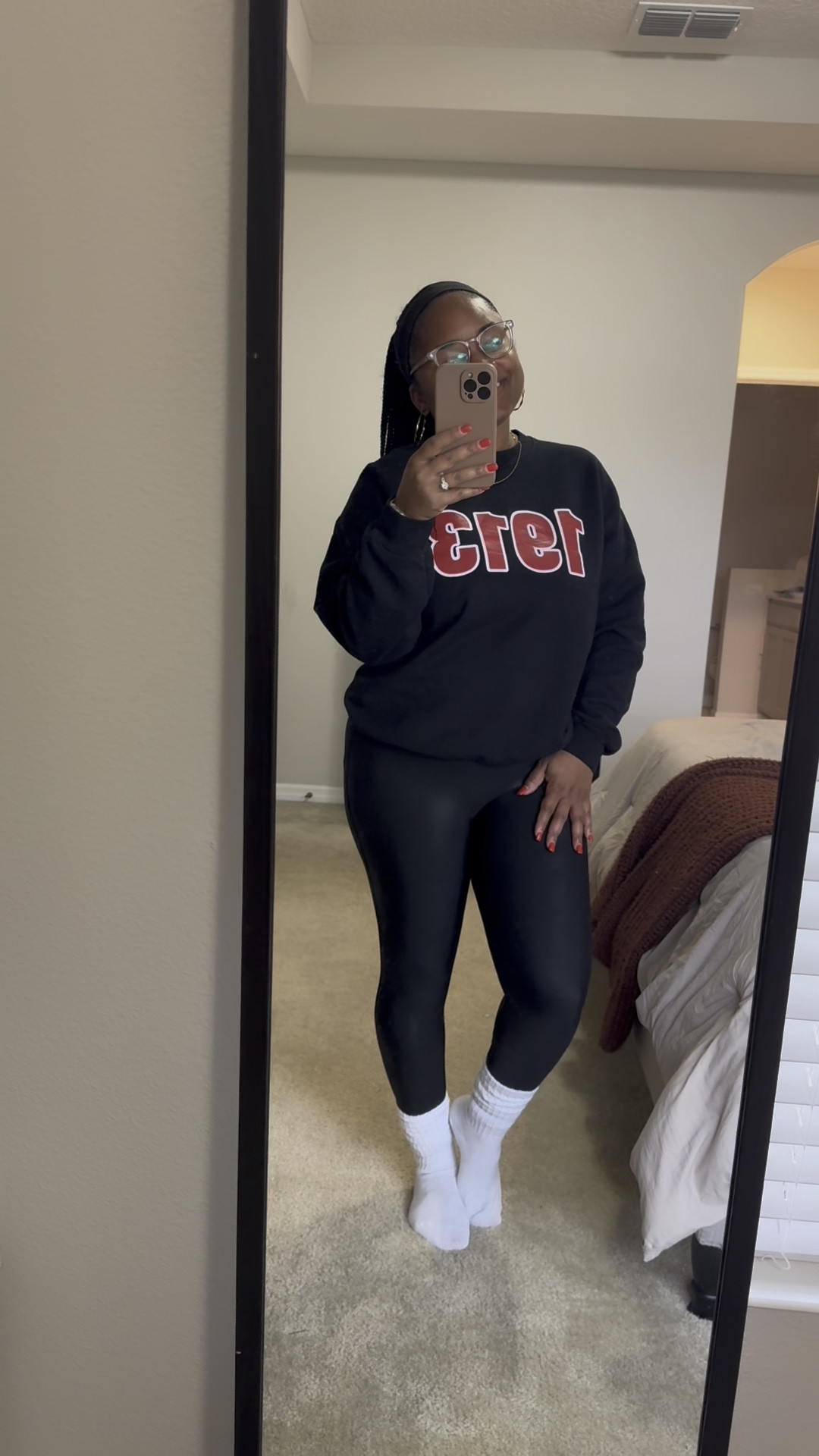 Winter uniform unlocked! 🖤✨ These Spanx leggings are my absolute go-to this season – comfy, chic, and perfect for everything from errands to lounging. Paired with a sweatshirt for an effortless vibe! 

#WinterStyle #OOTD #SpanxStyle #CozyAndChic #SpanxLeggings #EffortlessStyle #MomFashion #WinterWardrobe

#LTKStyleTip #LTKMidsize #LTKSeasonal