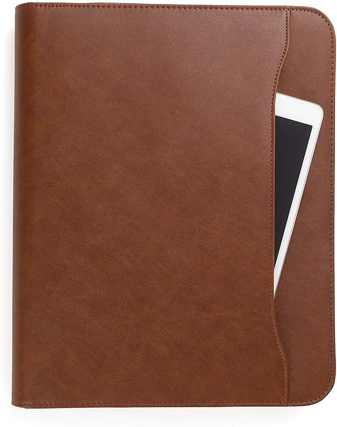 Forevermore Portfolios Portfolio Organizer - 3 Ring Binder with Notepad - 1.5 Inch Rings - Zipper... | Amazon (US)