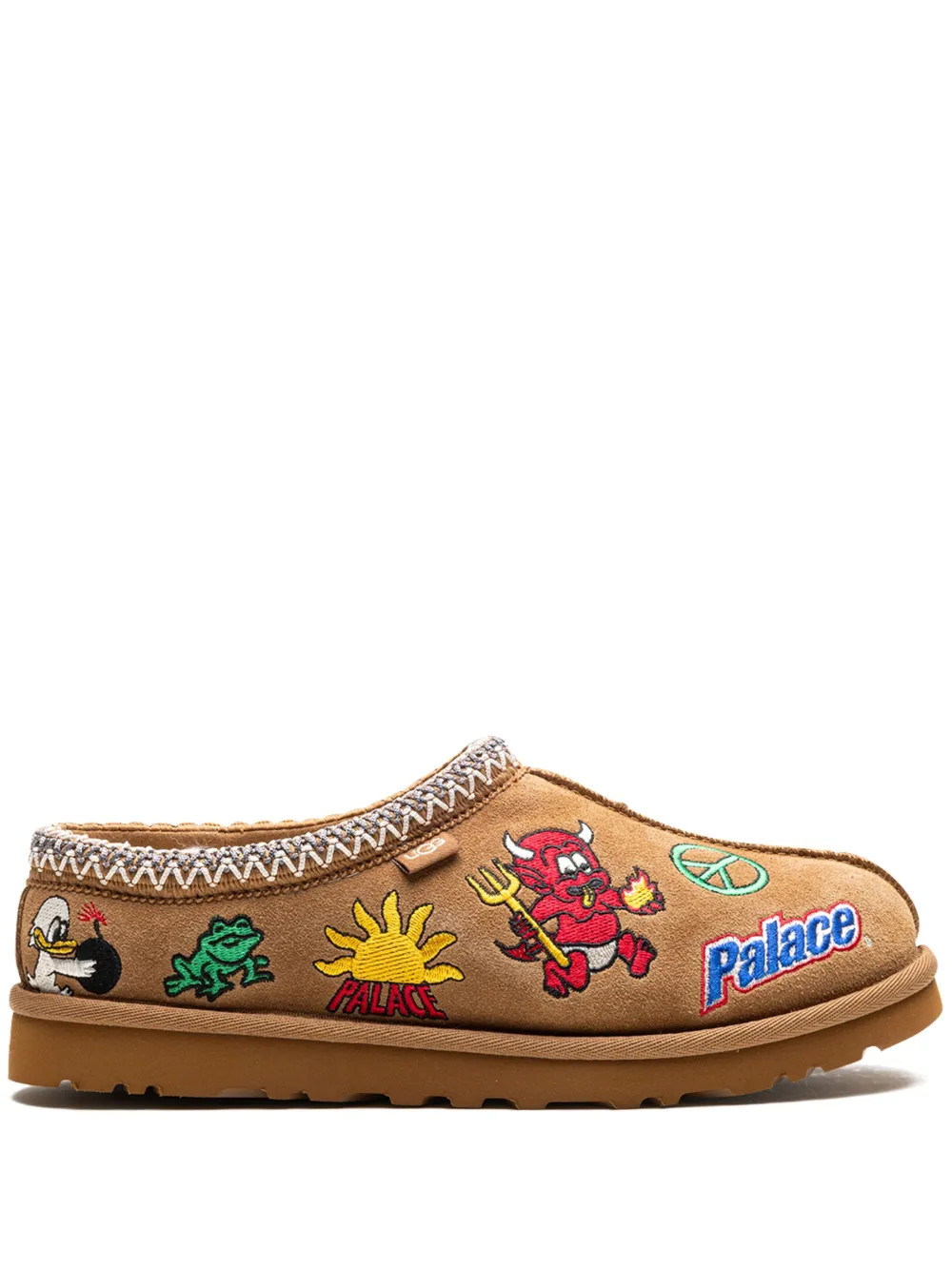 x Palace Tasman "Chestnut" slippers | Farfetch Global