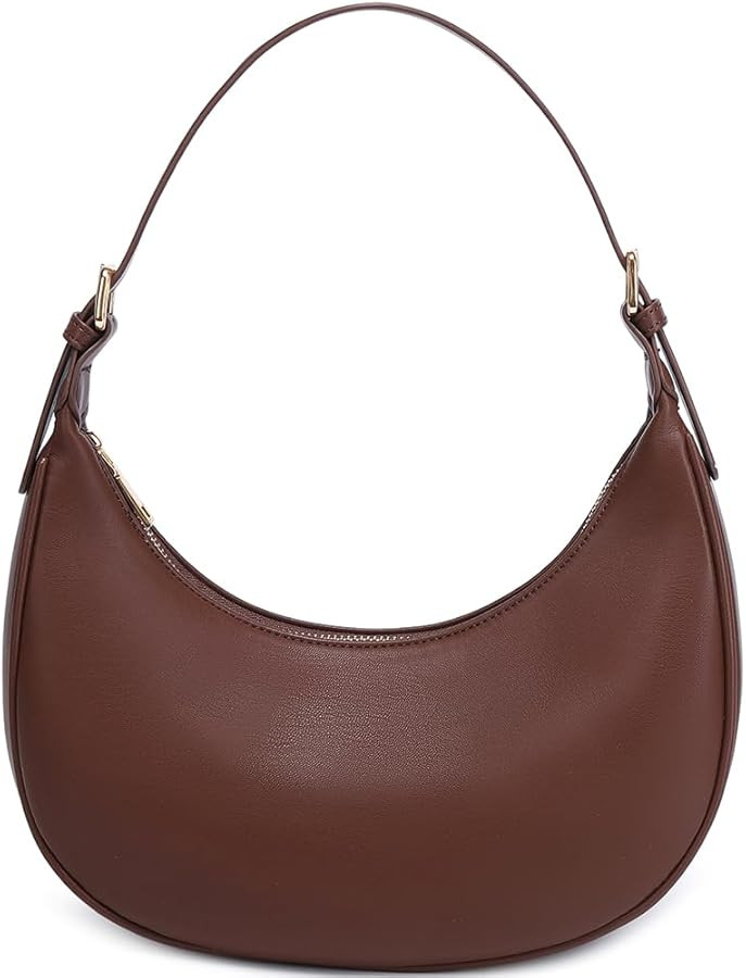 Fashion Small Crescent Underarm Shoulder Bag for Women Trendy Purse Hobo Handbags Clutch Crossbod... | Amazon (US)