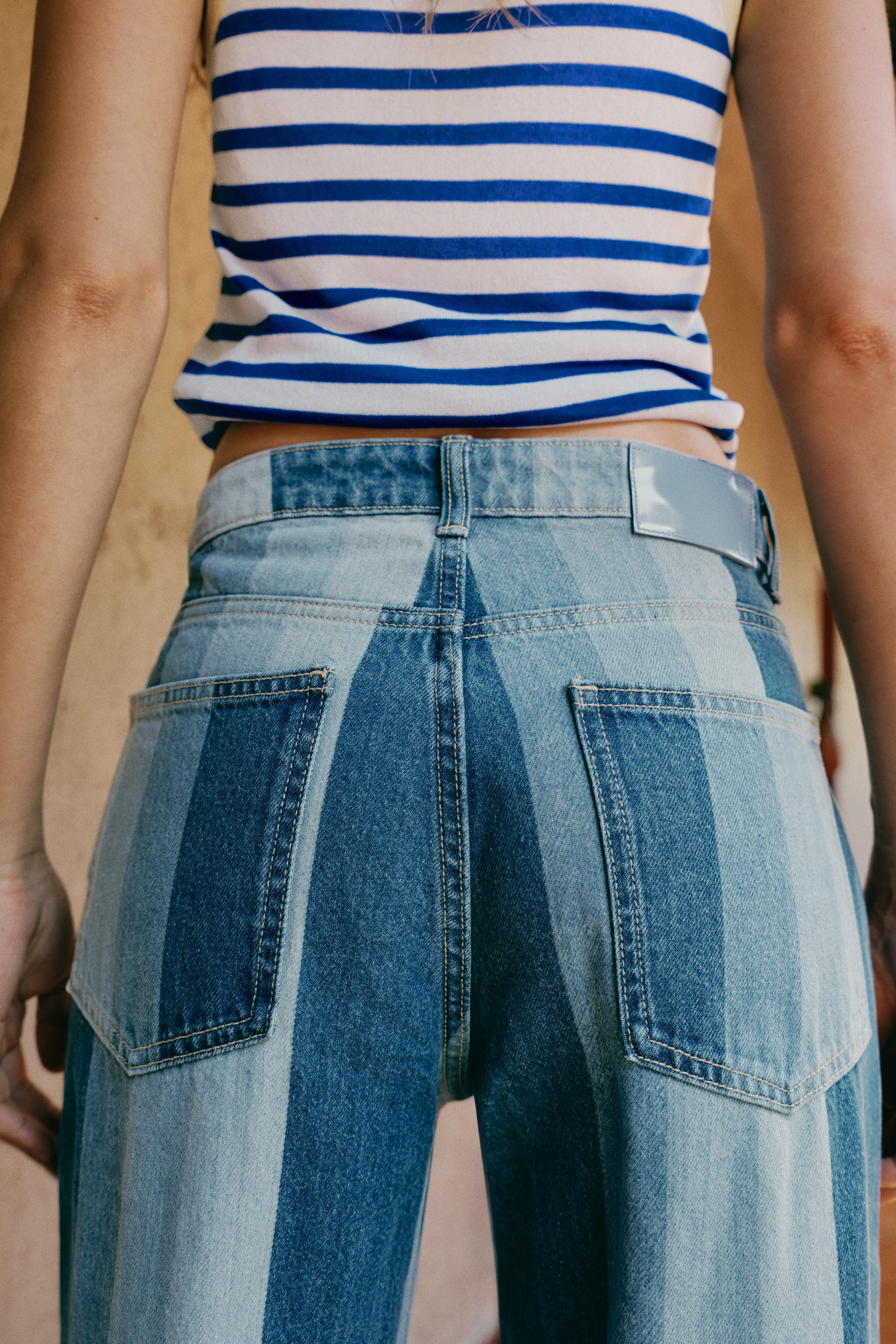 Z1975 STRIPED STRAIGHT JEANS | Zara US