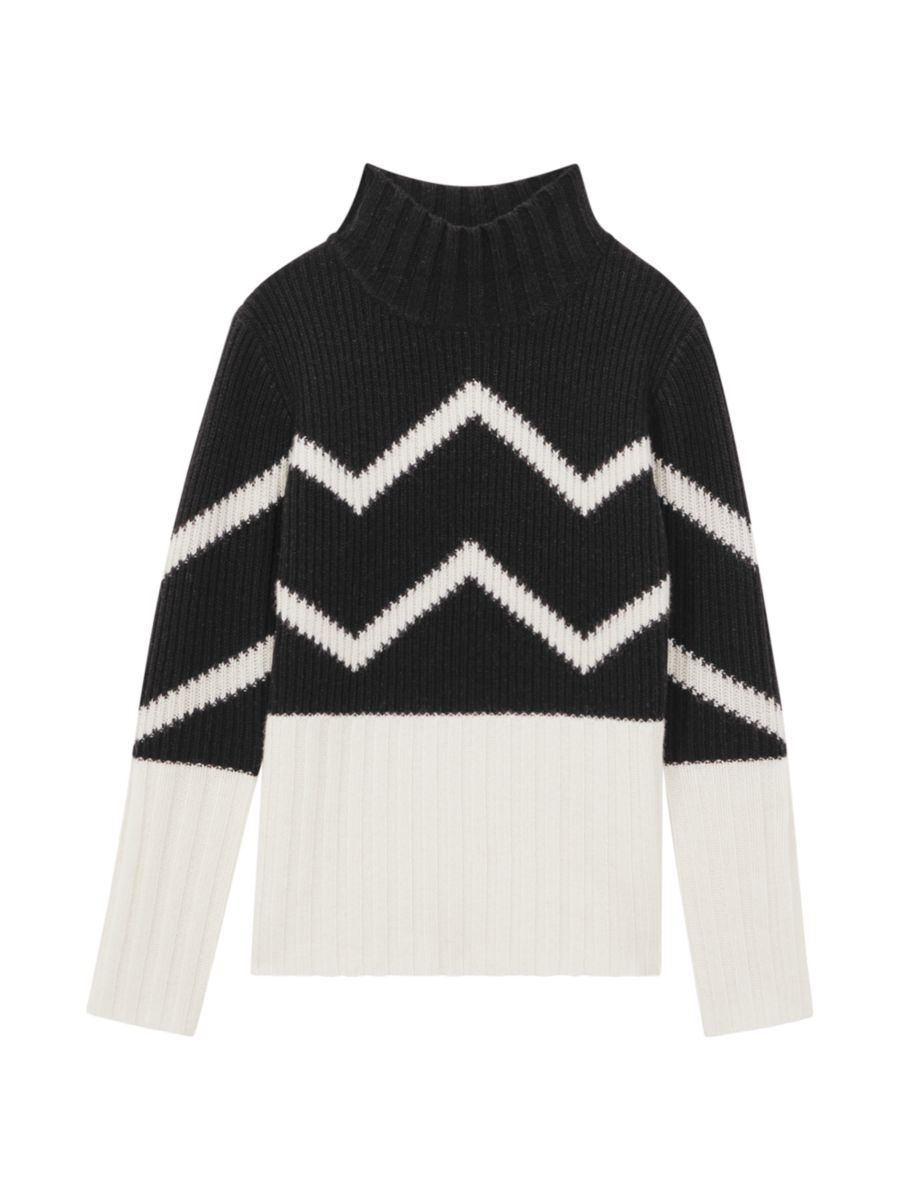 Riley Zigzag Wool-Blend Sweater | Saks Fifth Avenue