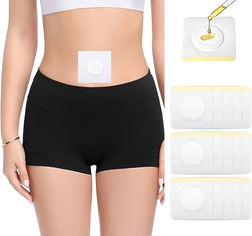 100pcs Disposable Castor Oil Pack Wrap Belly Button(Oil Not Included),Self-Adhesive Highly Absorb... | Amazon (US)