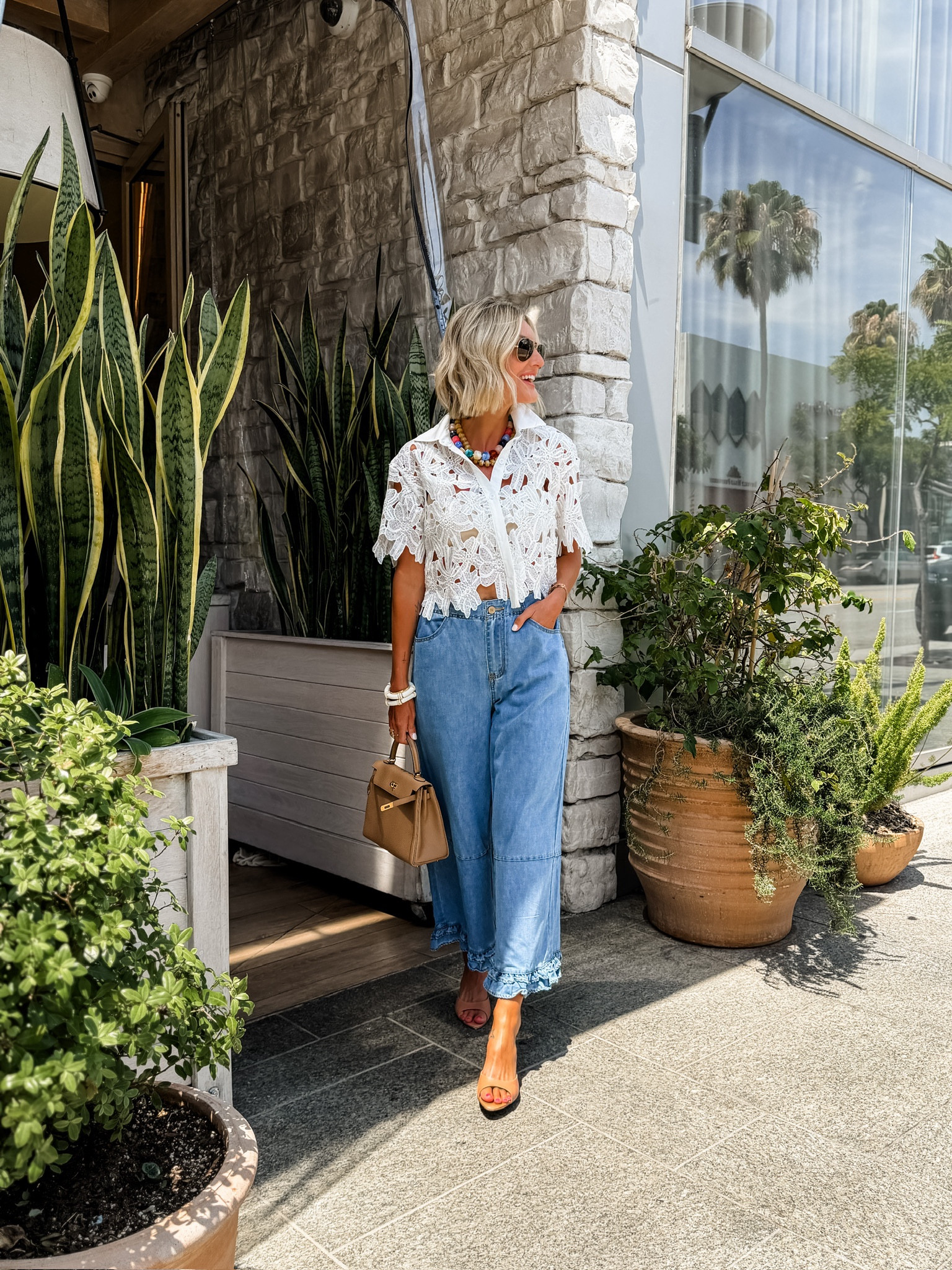 These wide leg jeans & this necklace were top sellers last week! So cute & both affordable finds from Amazon! Wearing S/4!

Loverly Grey, wide leg jeans, summer outfit, Amazon, statement necklace 

#LTKSeasonal