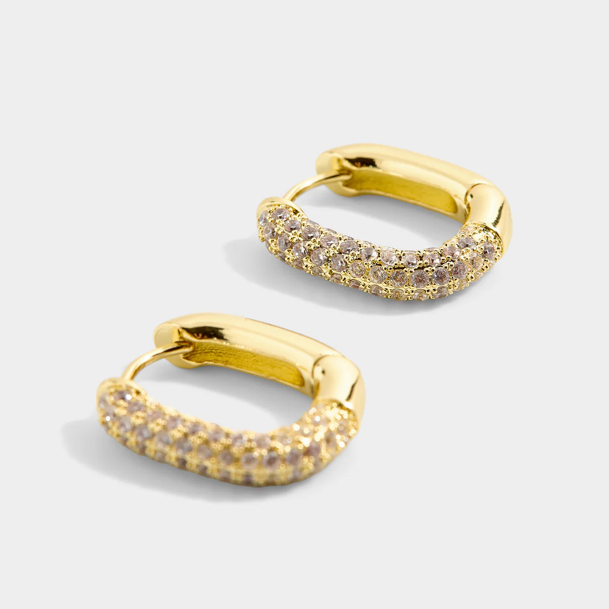 Rhinestone Huggie Earrings | Allie + Bess