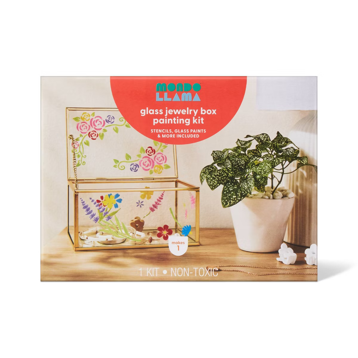 Glass Jewelry Box Painting Craft Kit - Mondo Llama™ | Target