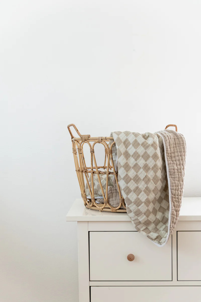 Checkerboard Reversible Muslin Quilt | Brixton Phoenix