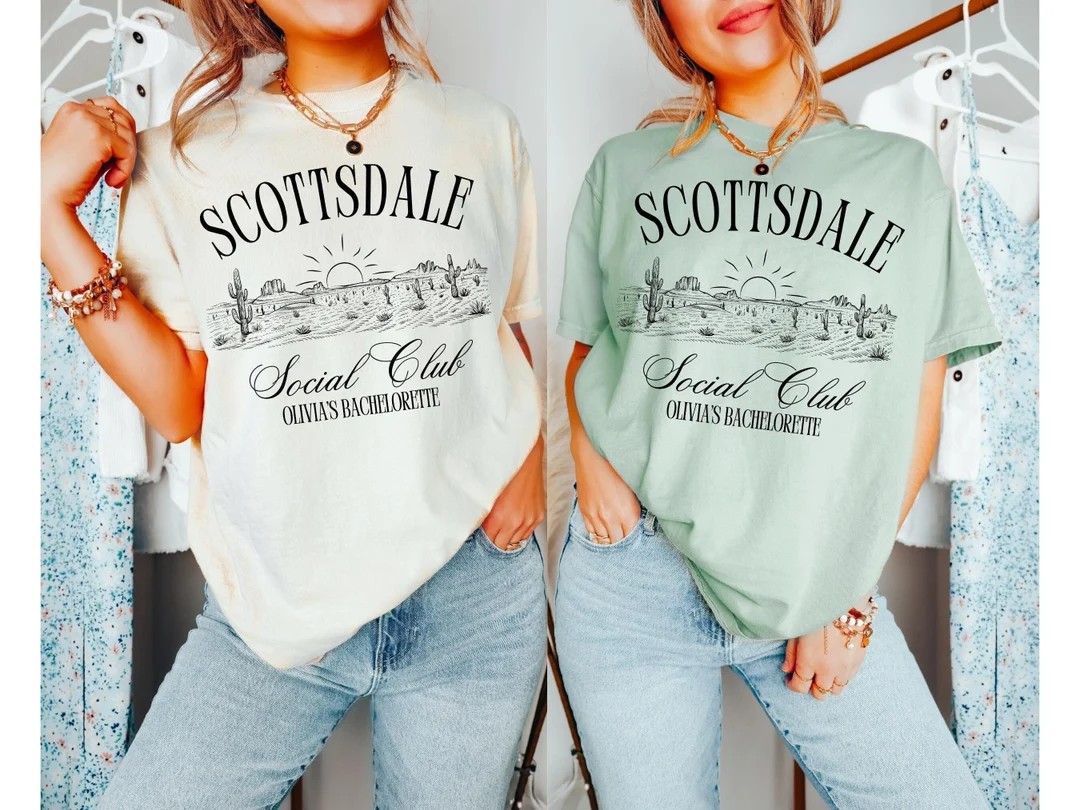 Custom Location Bachelorette Party Shirts, Winery Bachelorette, Scottsdale Bachelorette, Desert B... | Etsy (US)