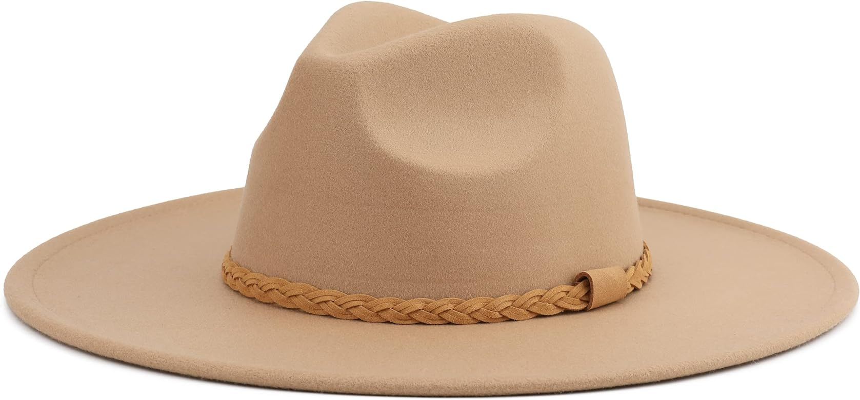 Pro Celia Big Wide Brim Women Fedora Hat | Amazon (US)