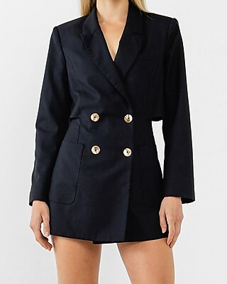 Endless Rose Open Back Blazer Romper | Express