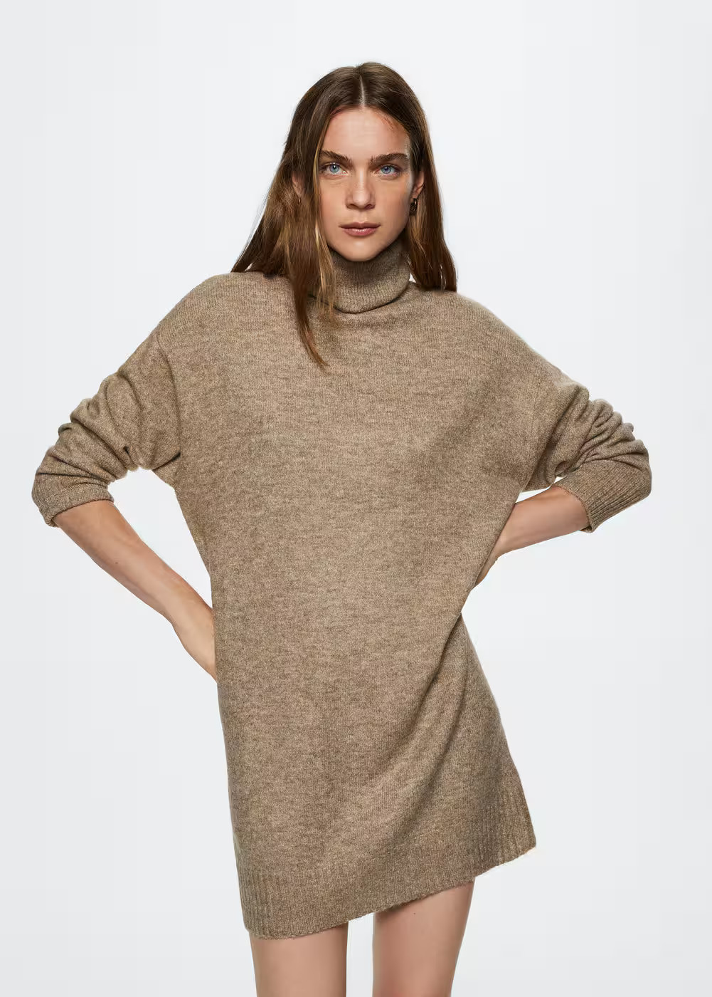 Turtle neck dress | MANGO (UK)