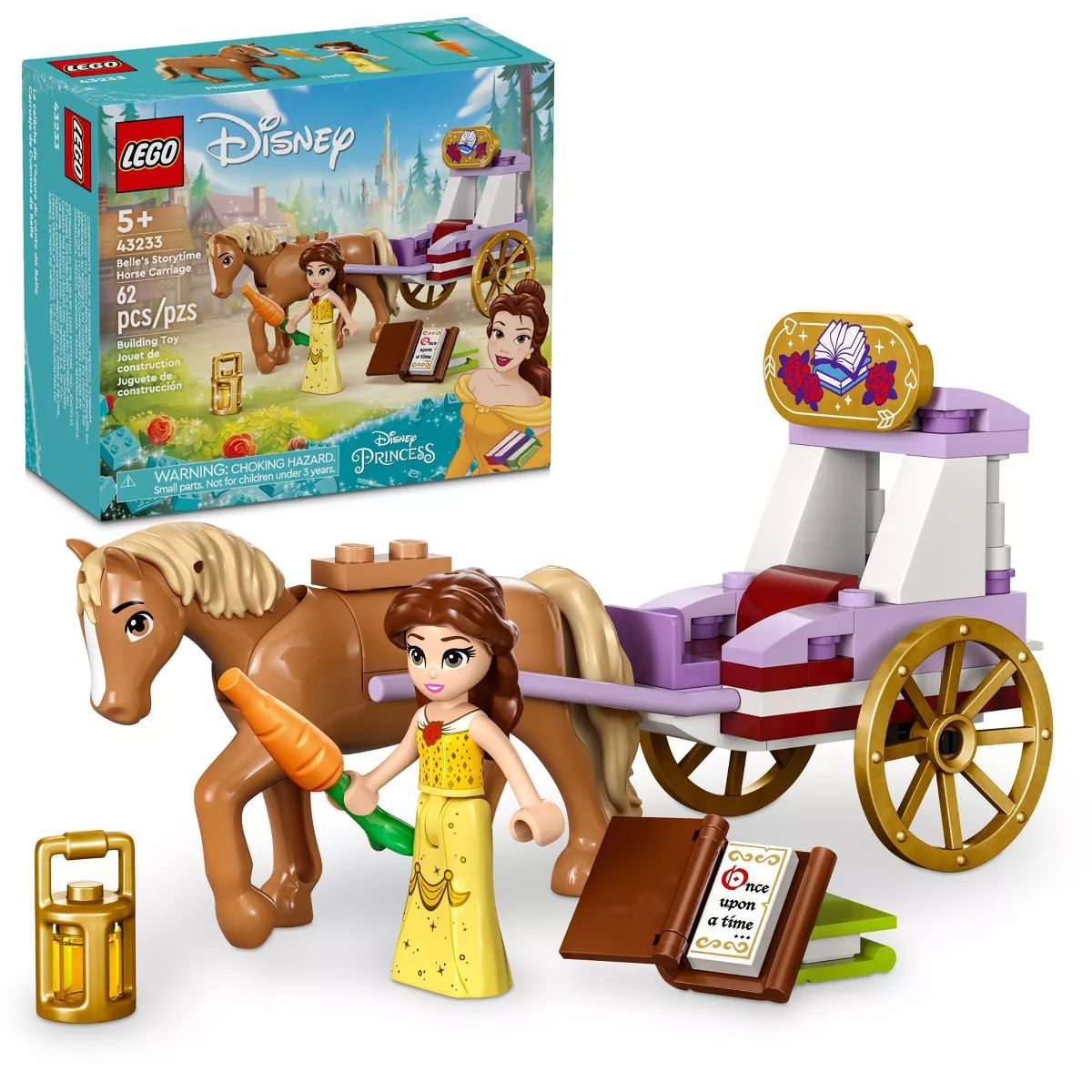 LEGO Disney Princess Belle's Storytime Horse Carriage 43233 | Target