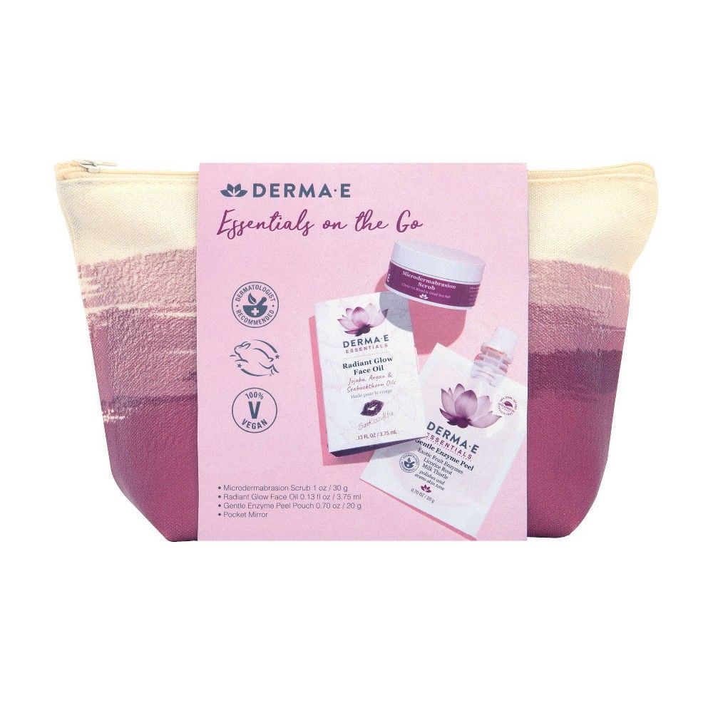 DERMA E Essentials on the Go Skincare Gift Set - 1.83oz/3pc | Target
