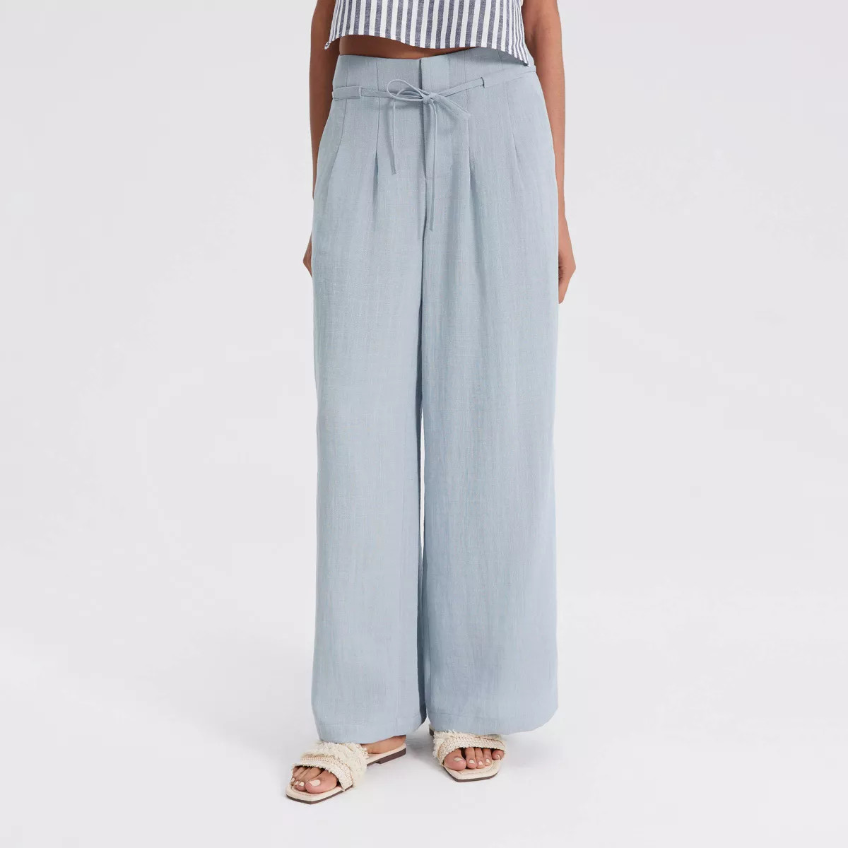 Women's Wide Leg Belted Palazzo Pants - A New Day™ | Target