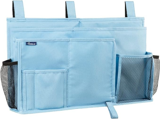 Surblue Bedside Caddy Hanging Bed Organizer Storage Bag Pocket for Bunk and Hospital Beds, Colleg... | Amazon (US)