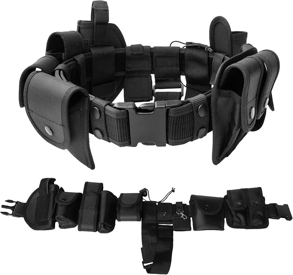 10 in 1 police Tactical belt Security Guard Belt,Versatile Military Modular Equipment System Mold... | Amazon (US)
