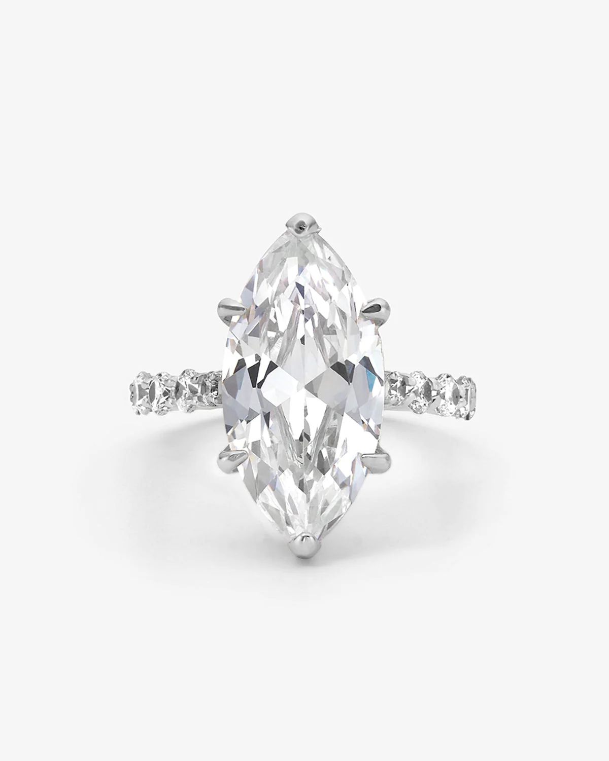She's So Fine Ring - Silver|White Diamondettes | Melinda Maria