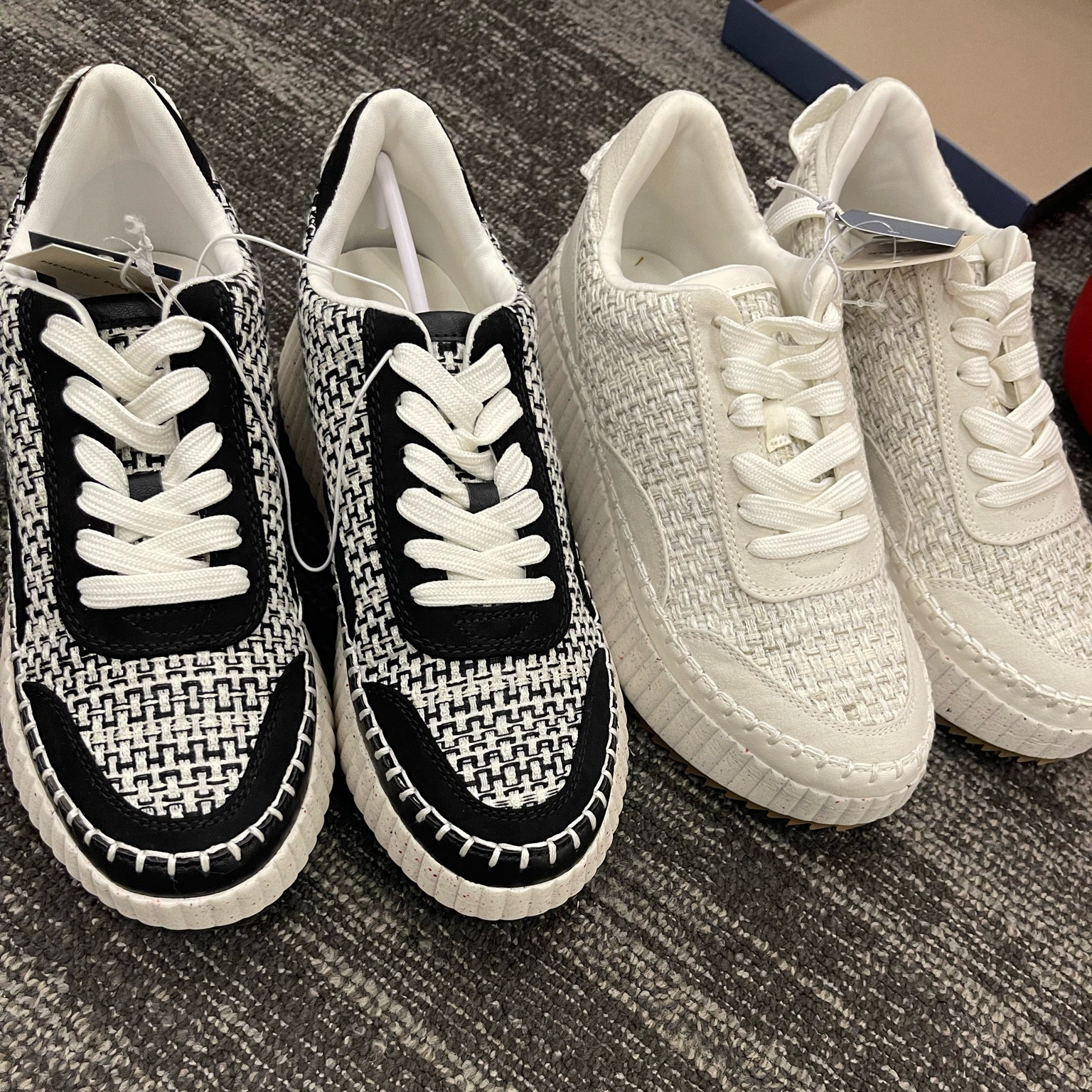 Get the look for less!! I found amazing dupes for the dolce vita sneakers. Target has these affordable, comfortable sneakers in these 2 color ways. I’m usually a 7.5 and sized down to a 7. They have memory foam and are under $50! #dolcevita #targetfinds #dolcevitasneakers 

#LTKunder50 #LTKshoecrush #LTKBacktoSchool