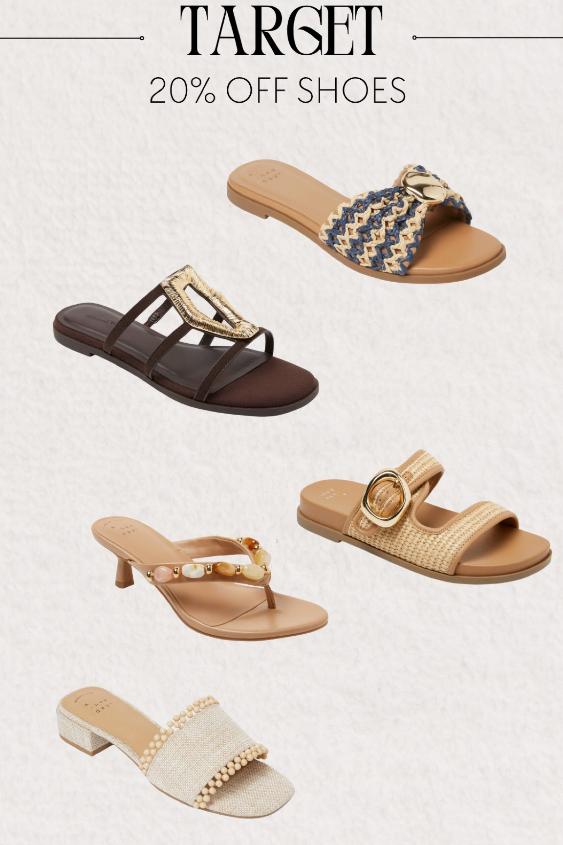 Target has 20% off shoes this week! 

#LTKmomlife #LTKMothersDay #LTKSaleAlert