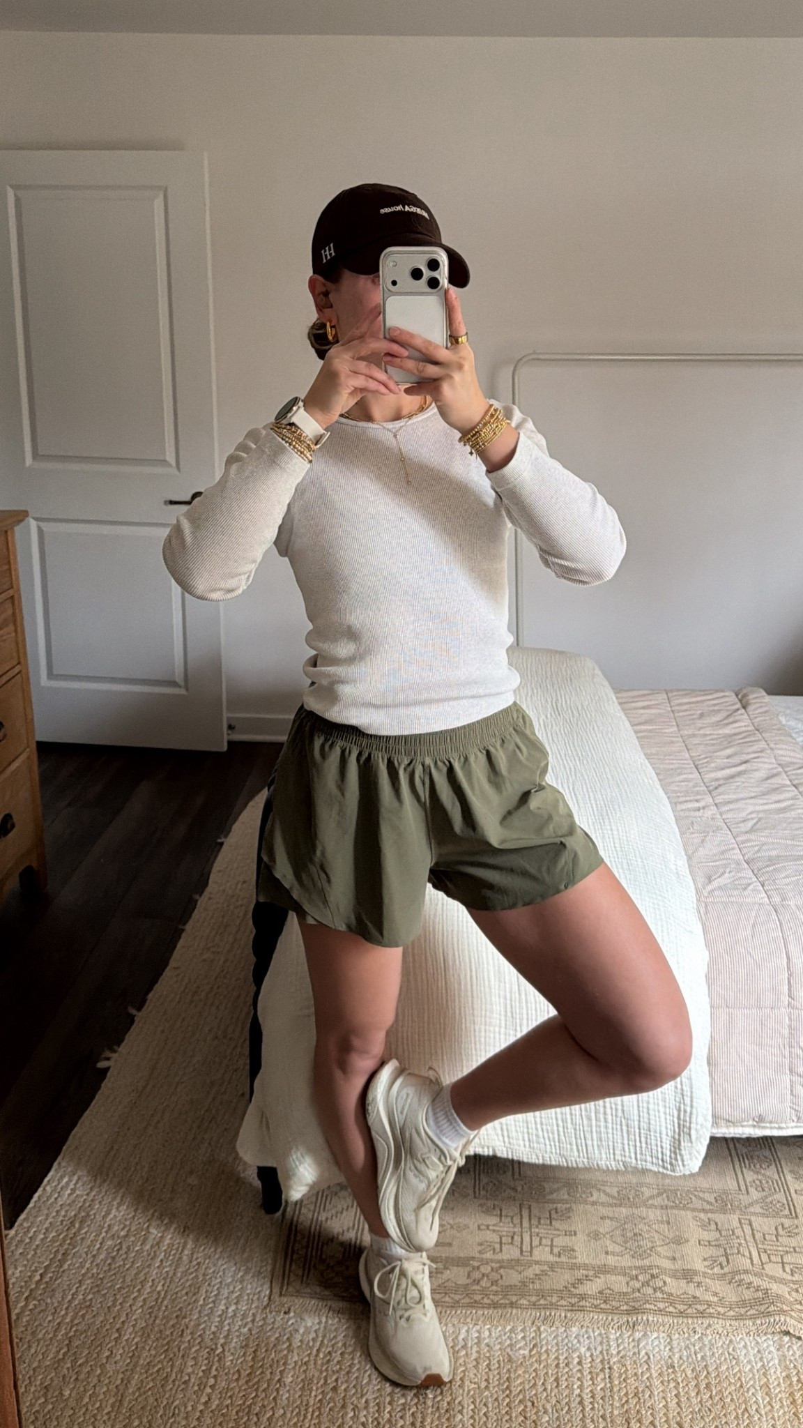 1/7/26 Workout outfit of the day 🏃‍♀️ perfect for a crisp 50° run. Wearing my Lululemon running shorts, Amazon crew socks, Saucony Tempus running sneakers, Garmin watch, and Beats wireless headphones. Lightweight, comfortable, and ideal for getting outside and moving.

#LTKActive #LTKselfcare #LTKfitnessgoals