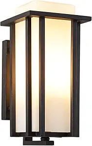 EERU Outdoor Exterior Wall Sconce Outdoor Wall Lanterns as Porch Lighting Fixtures Wall Mount Wea... | Amazon (US)