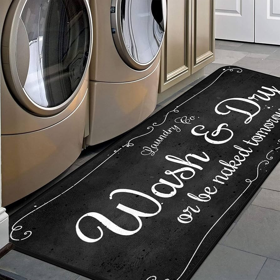 Laundry Room Long Mat Area Rug Non-Slip Floor Mat Waterproof Farmhouse Carpet for Kitchen 40" x 2... | Amazon (US)