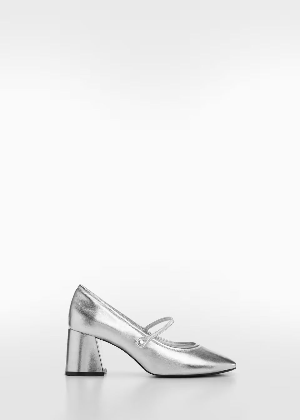 Rhinestone block-heeled shoe -  Women | Mango USA | MANGO (US)