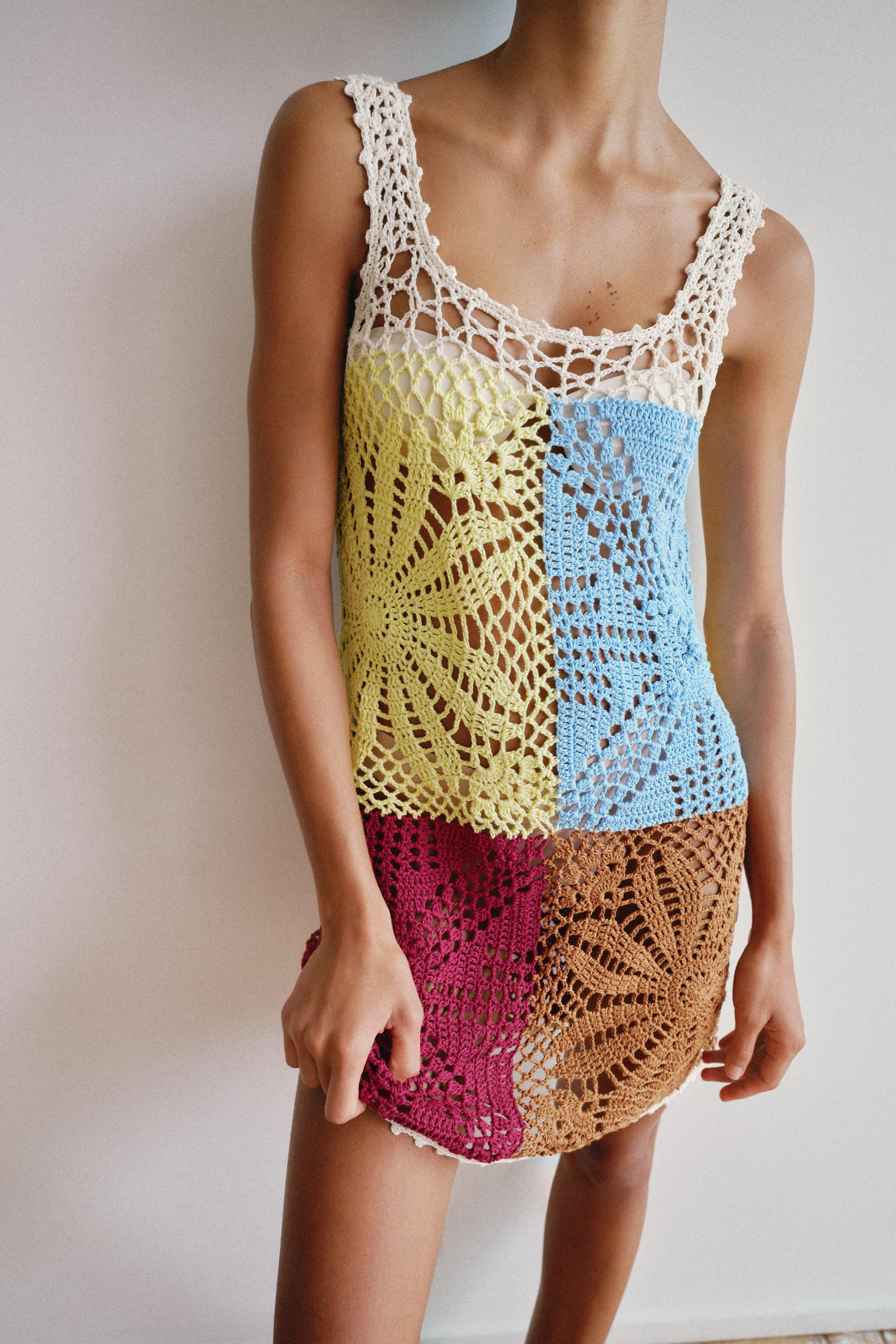 CROCHET KNIT DRESS | Zara US
