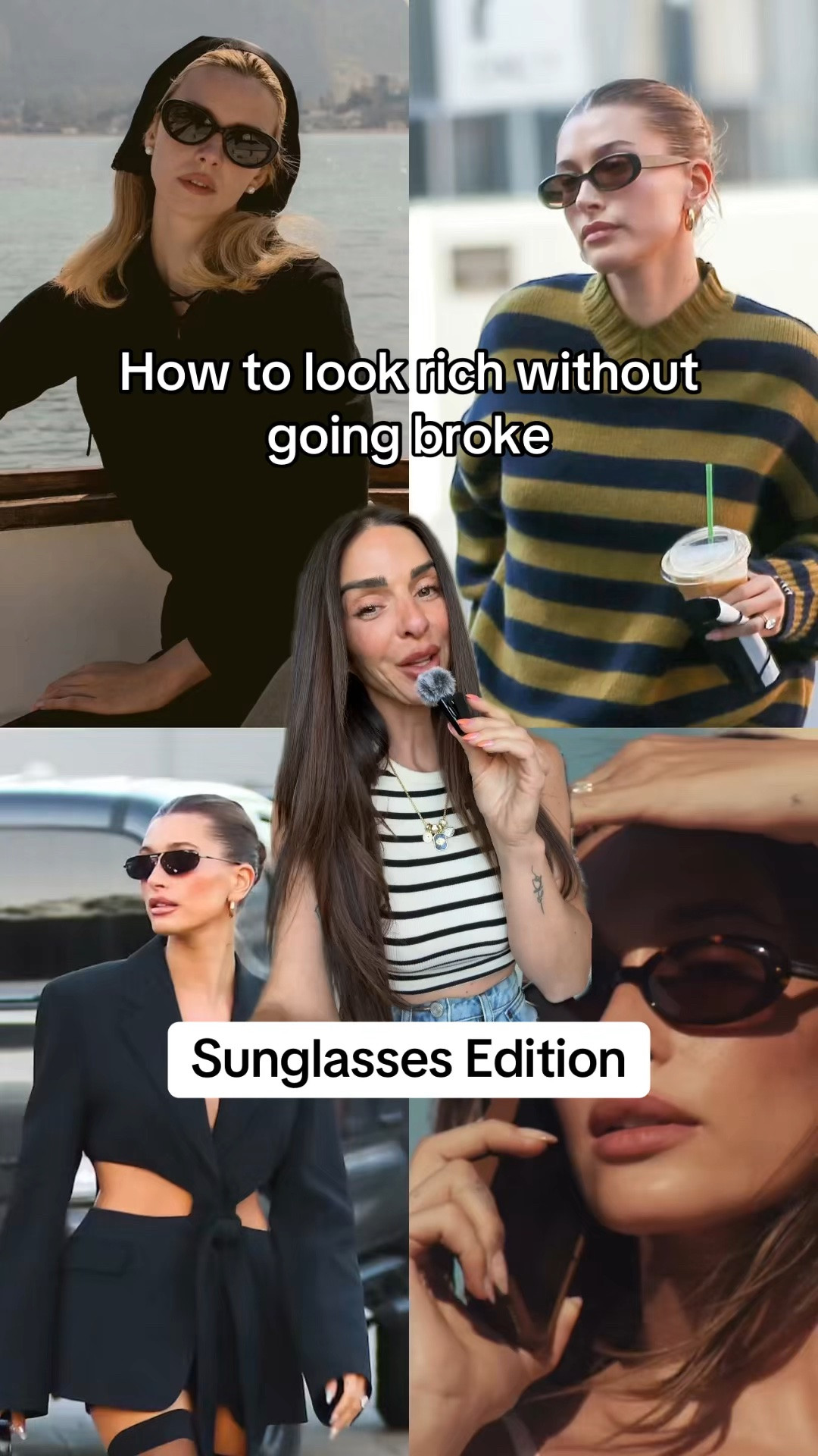 How to look rich without going, broke -sunglasses edition
