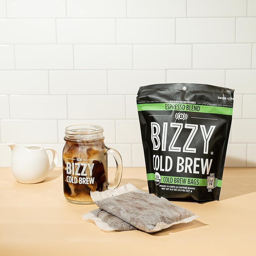 Bizzy Organic Cold Brew Coffee | Smooth & Sweet Blend | Coarse Ground Coffee | Micro Sifted | Specia | Amazon (US)