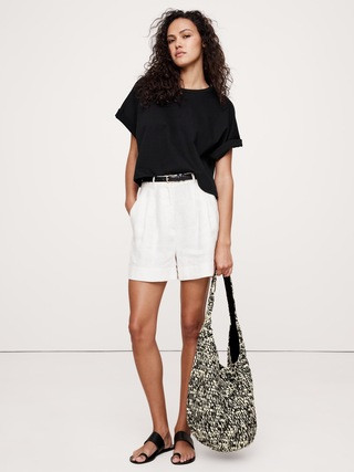 Marled Raffia Tote Bag | Banana Republic (US)