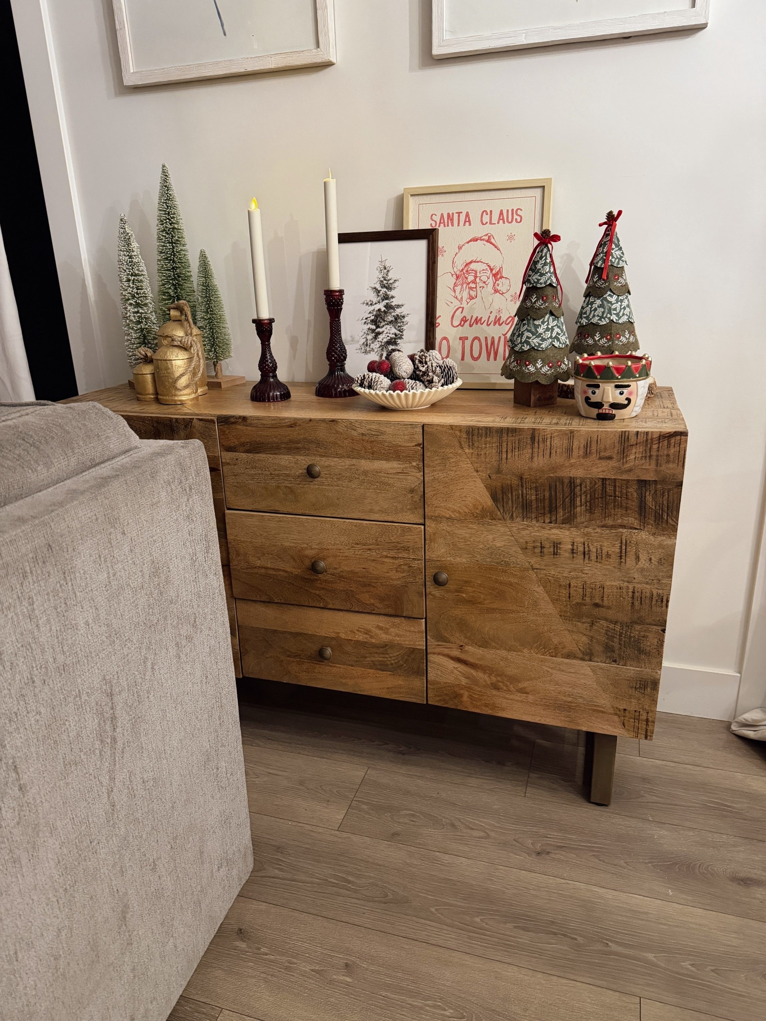 Buffet table Christmas decor pieces from Walmart! 

#LTKFindsUnder50 #LTKHoliday #LTKHome