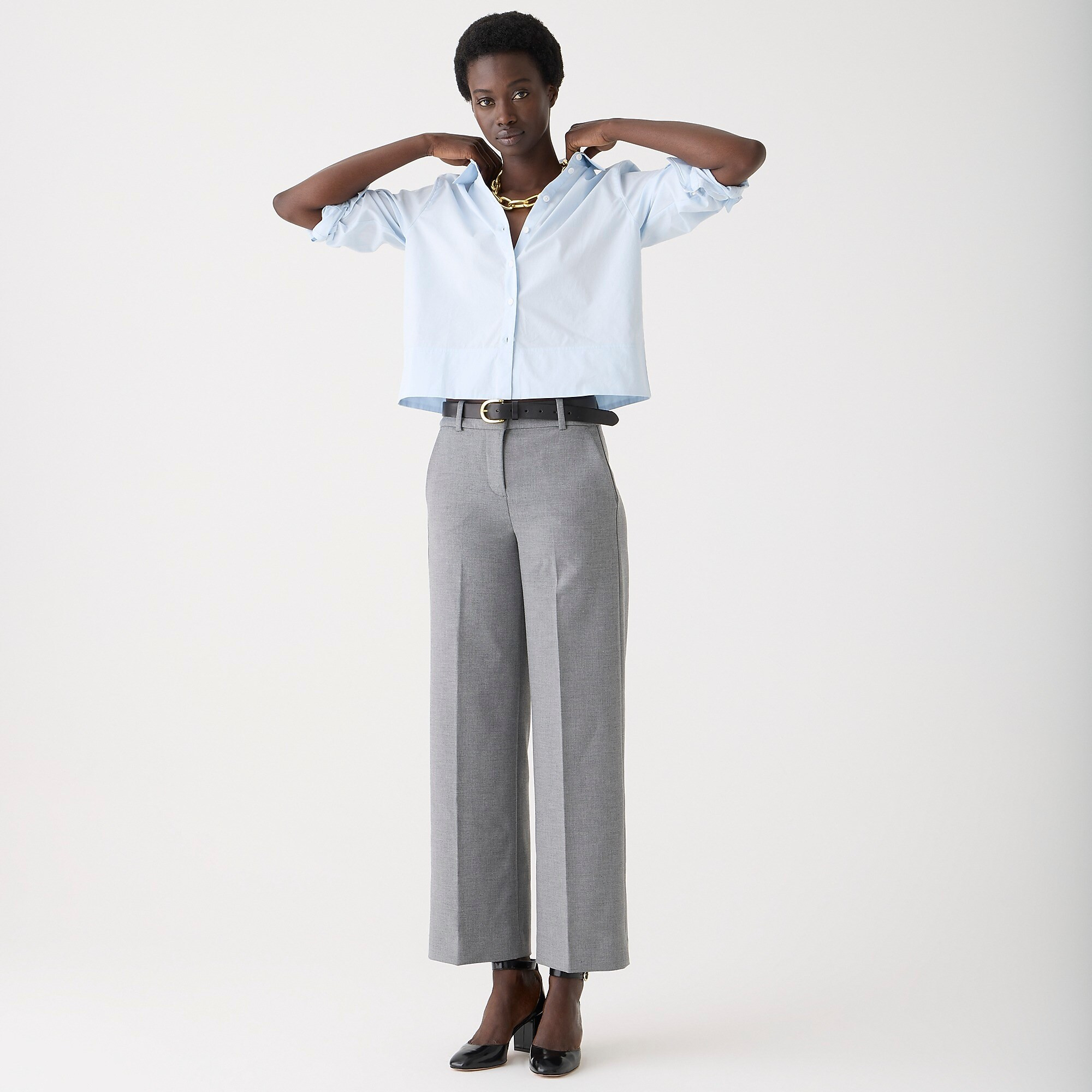 Sydney wide-leg pant in four-season stretch | J. Crew US